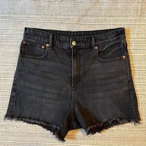 AEO Black High Waisted Shorts